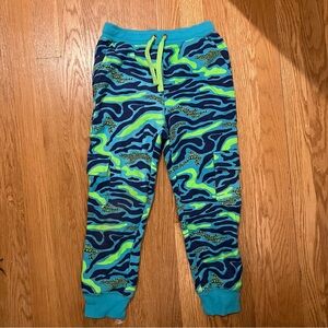 [3 for $15] SPOTTED ZEBRA Blue and Green Camouflage Joggers (Small (6-7))